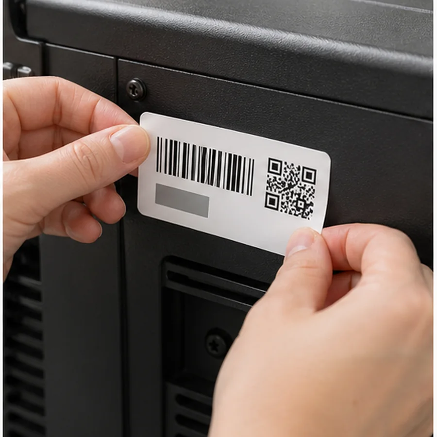 Apply durable tags to real equipment