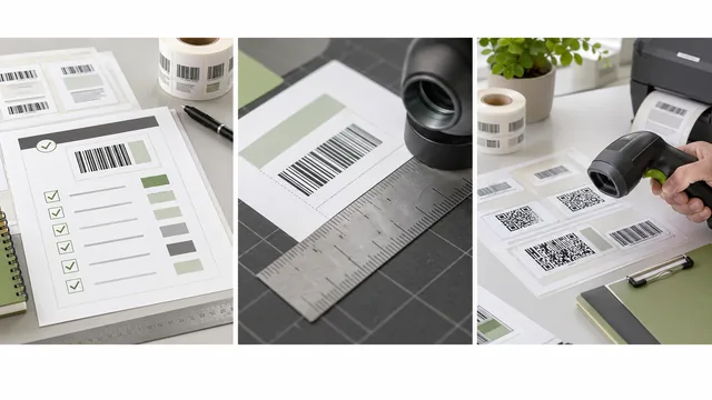 Barcode label design checklist with quiet zone, contrast, and scanner testing thumbnail
