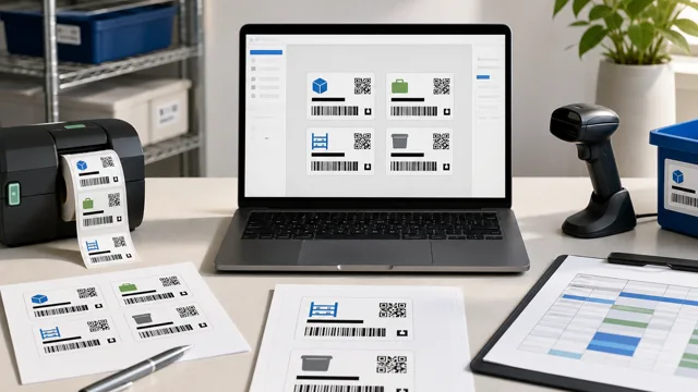 Reusable barcode label template planning thumbnail