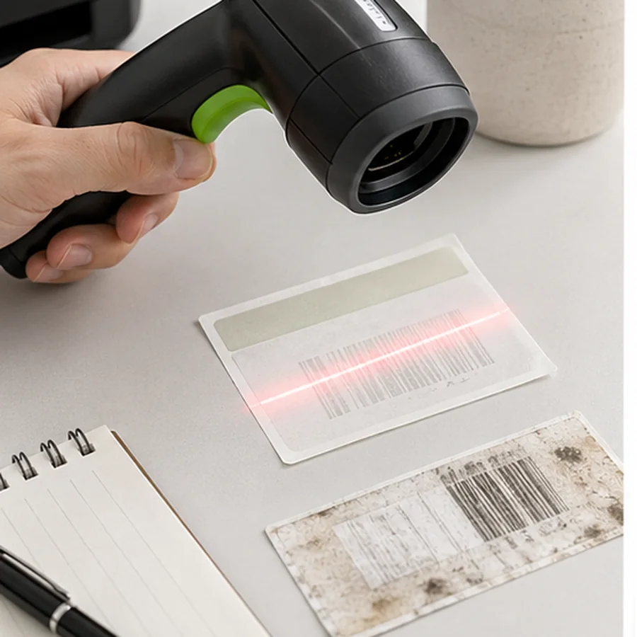Identify why a printed barcode will not scan