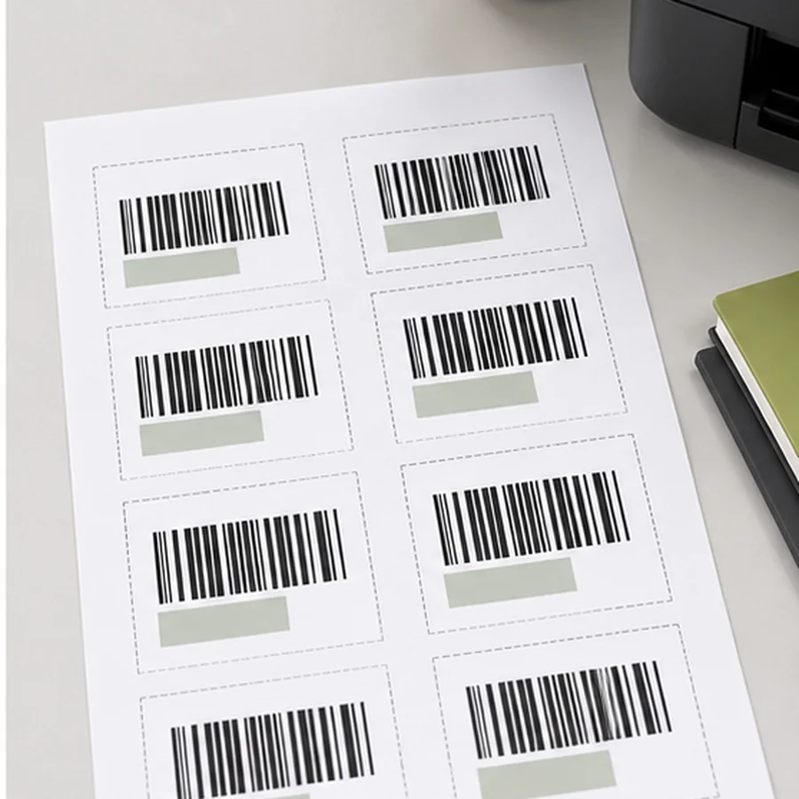Scan aligned labels after printing