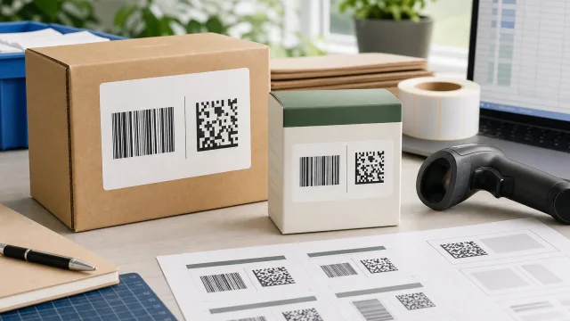 GS1 1D and 2D barcode label proofs thumbnail
